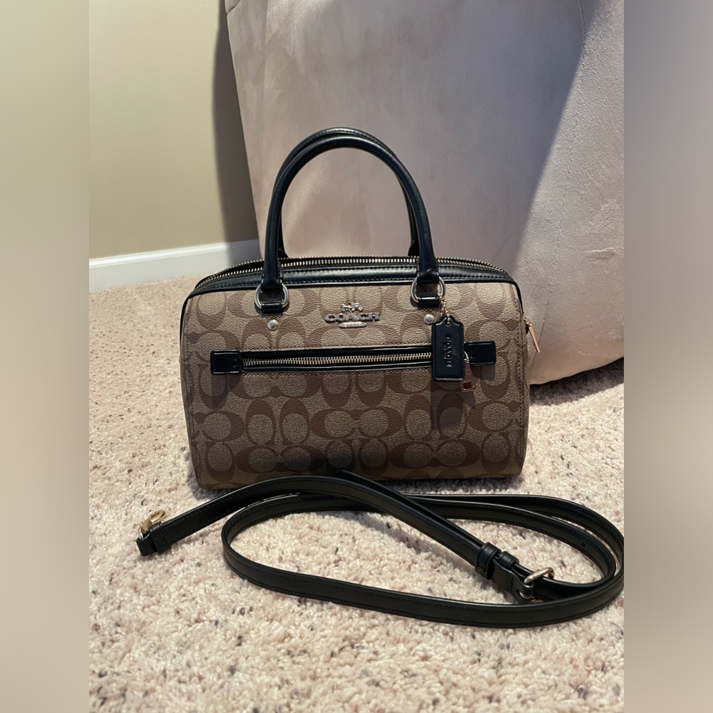 Authenticcoach Rowan Satchel In Signature Canvas - image 1